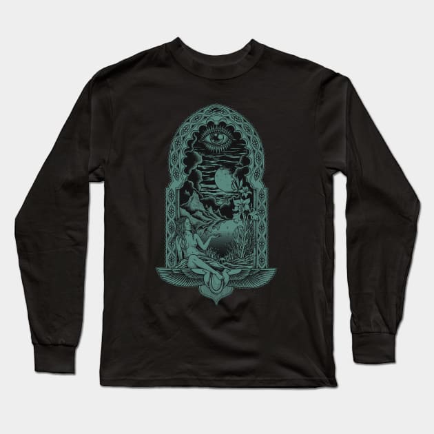 Entrance Long Sleeve T-Shirt by HenryBennettArt